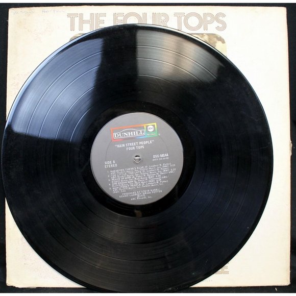 Vtg 1973 The Four Tops Record LP Main Street People Album Soul Rhythm Blues Pop - Picture 9 of 10